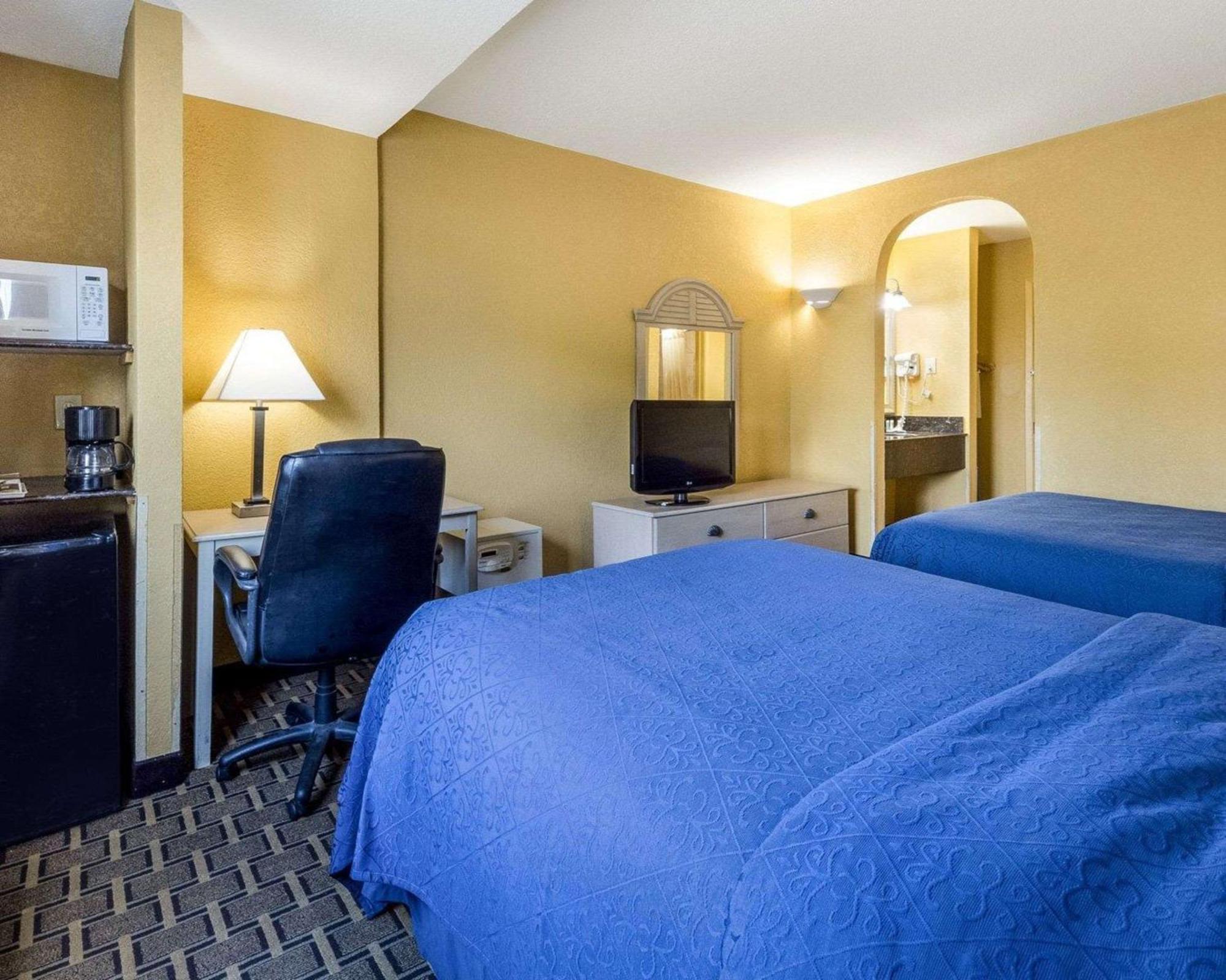 Double Room with Two Double Beds and Pool View